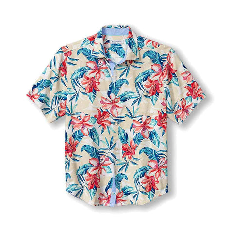 Clearance Mystery Chart Coconut Button Camp Shirt