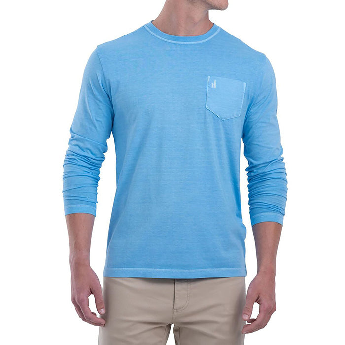 Johnnie-O Big & Tall Brennan Long Sleeve T-Shirt in Steel – Island