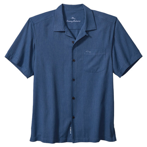 Tommy Bahama Nova Wave Short-Sleeve Woven Shirt, Mens, S, Infinity Pool