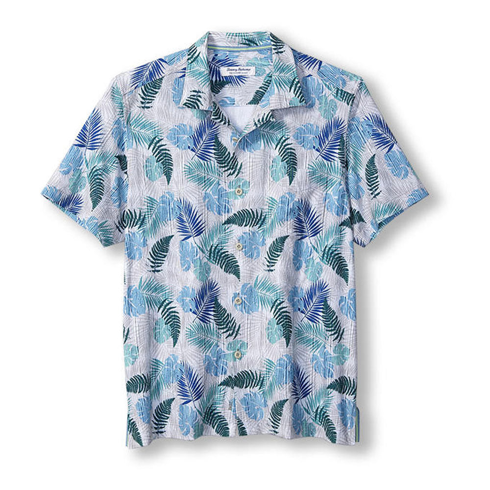 Kansas City Royals Tommy Bahama Jungle Shade Silk Camp Button-Up Shirt -  Royal