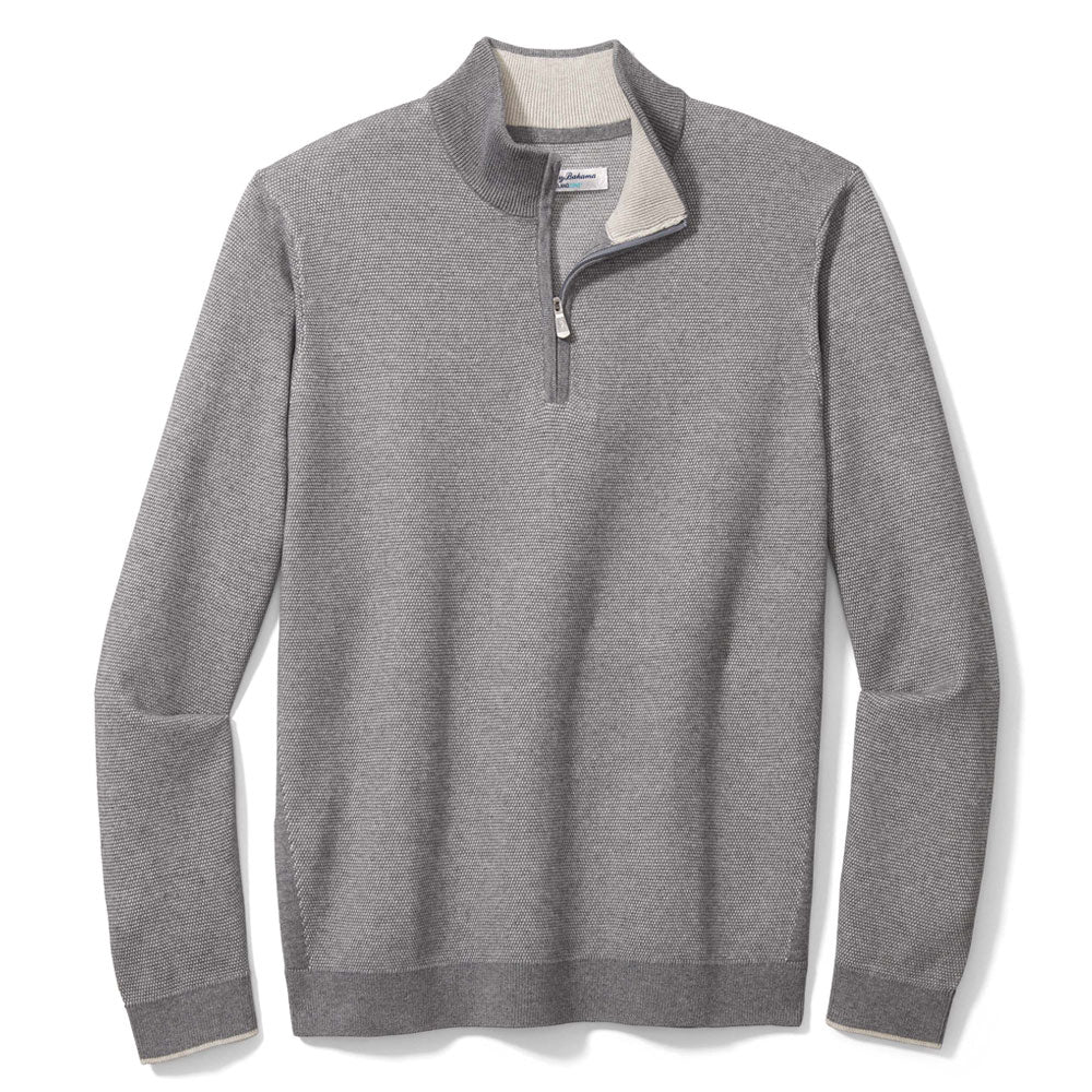 Tommy Bahama Islandzone Coolside Half Zip Sweater in Bala Shark ...