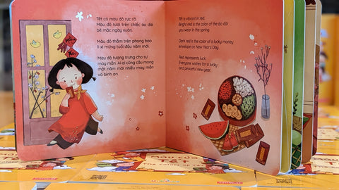Bilingual Vietnamese-English board book for Lunar New Year Colors of Tet