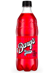 A bottle of Barq’s red cream soda.