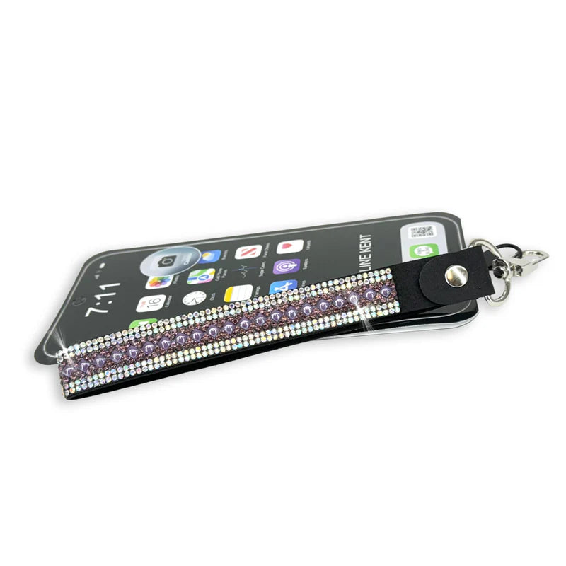 Jacqueline Kent Bling Phone Wrist Lanyard Mauve
