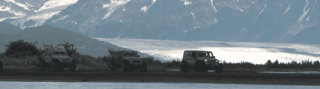 EVO Jeep Wrangler JK 3 Inch Lift going through Alaska River