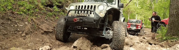 Jeep Wrangler Front Winch Bumper with Hoop