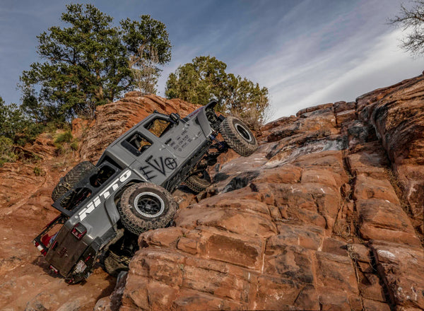 JT Gladiator Rock Slider going up water fall