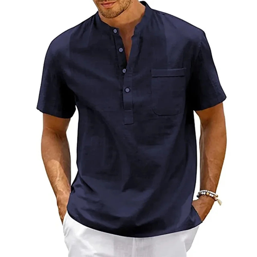 Camisa de Linho Masculina Georgio 6