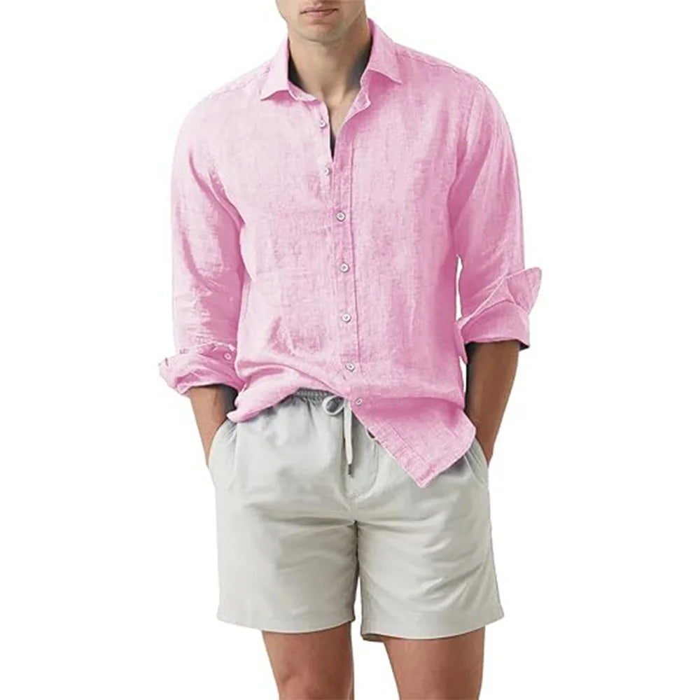 Camisa de Linho Masculina Social 3