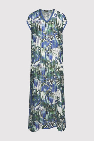 long print maxi dress