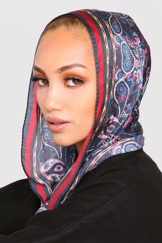paisley print silk scarf 