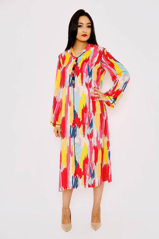 colourful kaftan dress