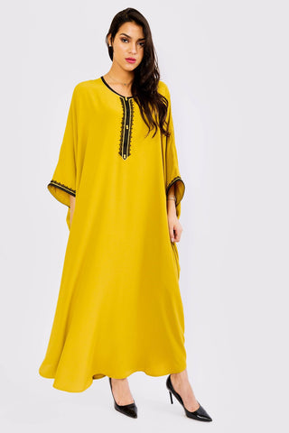 Jeremy women's yellow kaftan