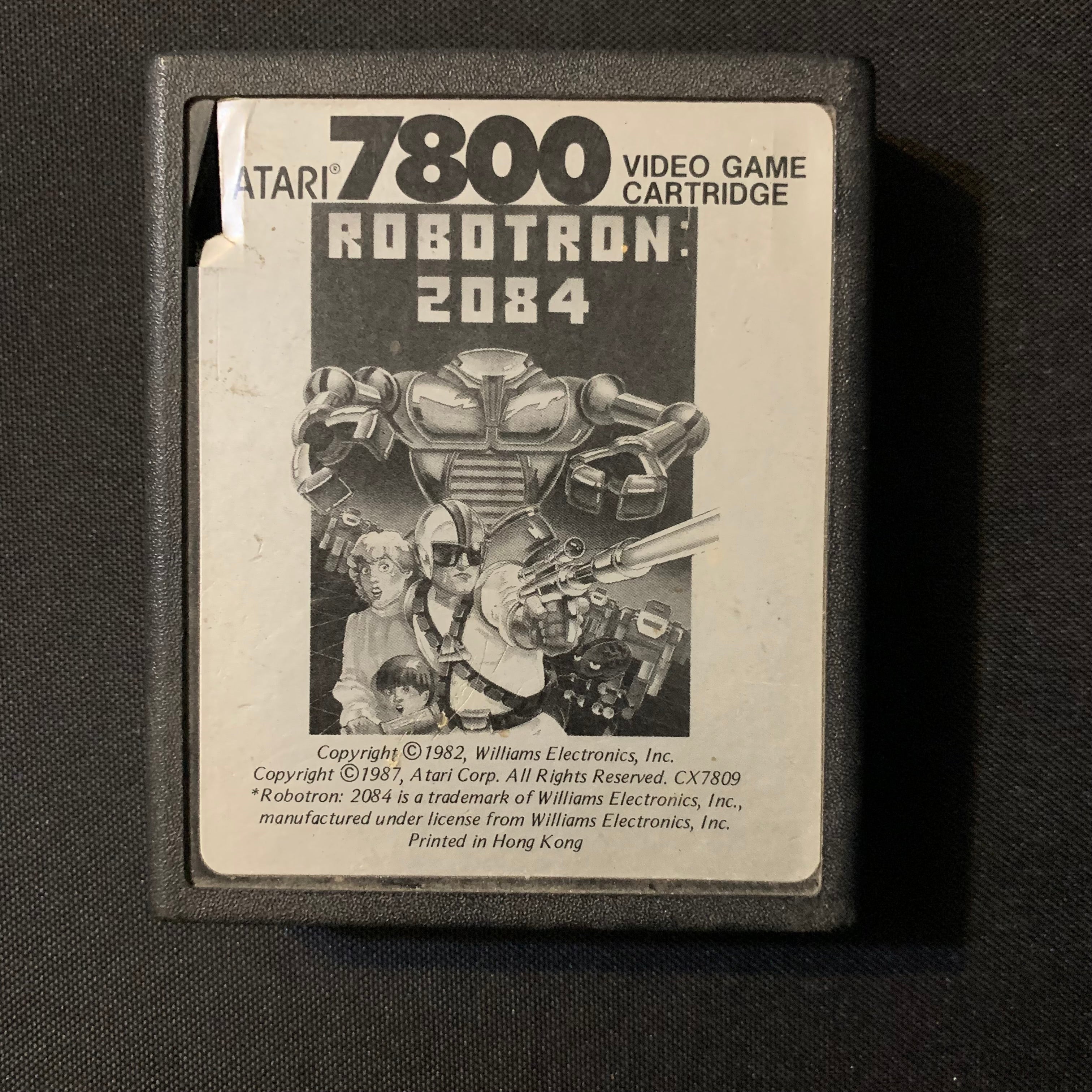 ATARI 7800 Robotron 2084 (1987) tested video game cartridge