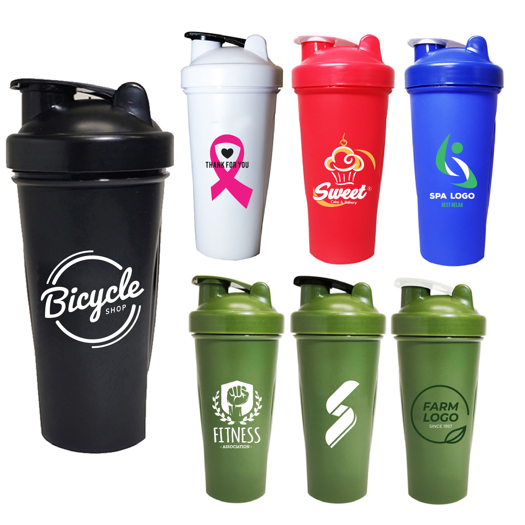 AML-036 - 16oz Fitness Mini Shaker Bottles