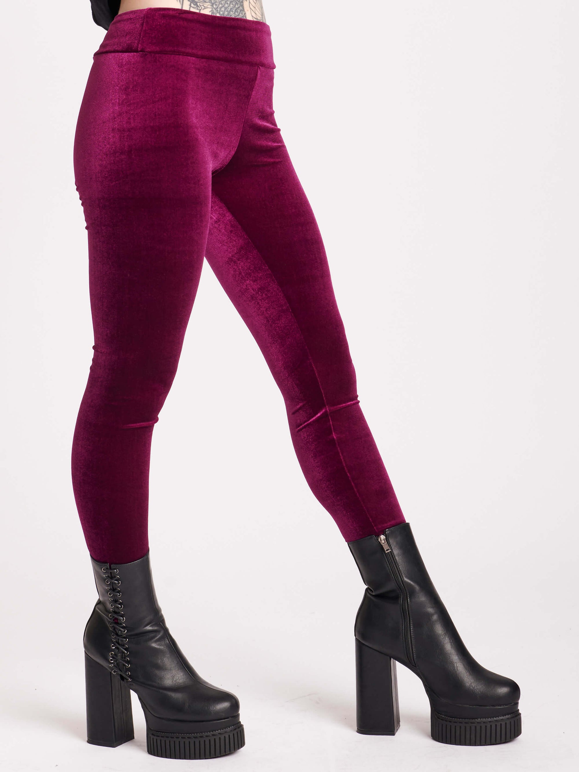 Velvet Ruched Leggings Velvet Leggings Warm Cozy Leggings -  Canada