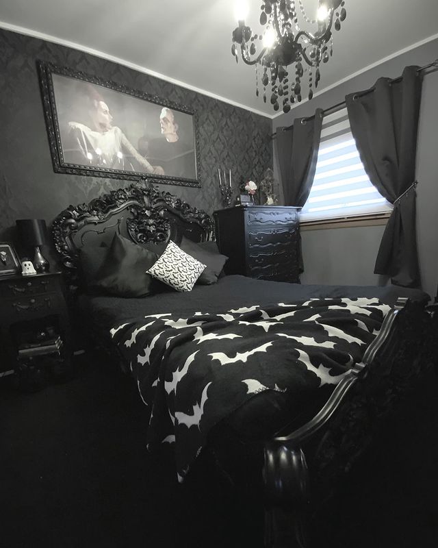 gothic bedroom wallpaper