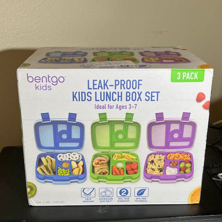 Bentgo Kids Lunch Box Containers, 3-Pack, New in Box