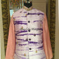Shibori Purple Jacket with Pink Silk Kurta Set