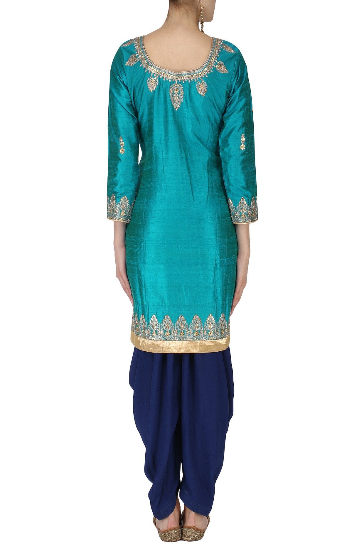 Blue Rich Aari Handworked Salwar Suit – ranasbykshitija
