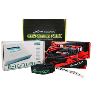 GensAce IMars III PRO Charger + (2) Gensace 5300mah 7.4v 60c 2S1P Hardpack Lipo Battery Pack 24# with EC3 And Deans adapter for RC Car-Charger Combo 3 - EVS Hobbies USA