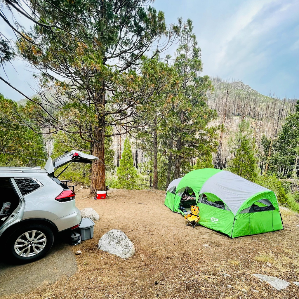 Tent with car