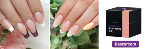 When using Polyacryl Gel, the shade Prime Cover Nude or Acrylgel Cover Nude is a beautiful complementary color to brownish, warm skin.