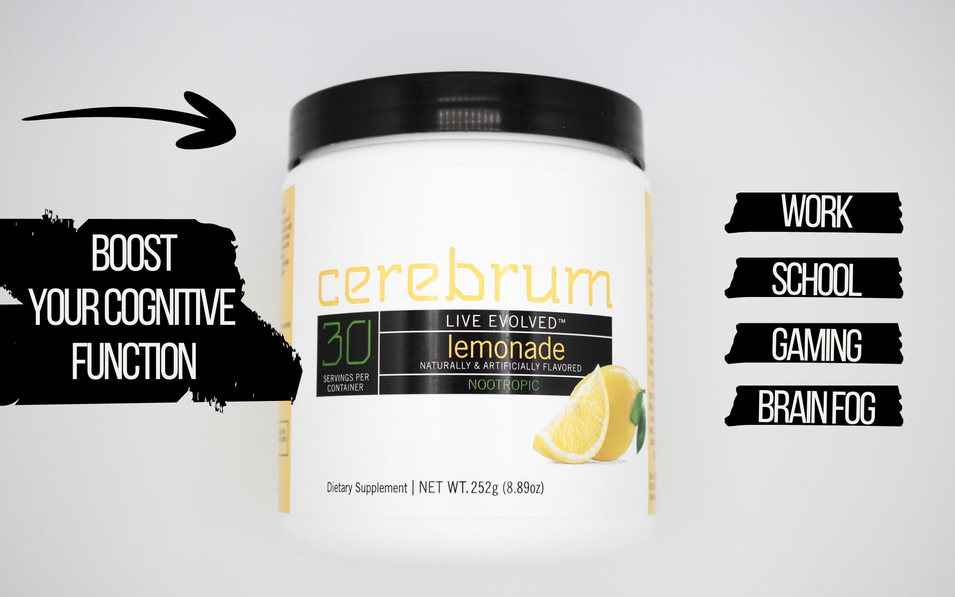 Live Evolved Supps Cerebrum Nootropic Lemonade