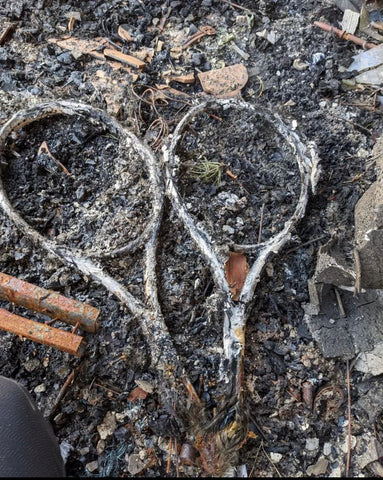 destroyed tennis racquets