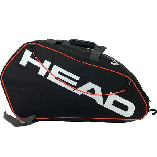 RAQUETERA BOLSA DE TENIS HEAD CORE 9R GRIS AMARILLO FLUOR