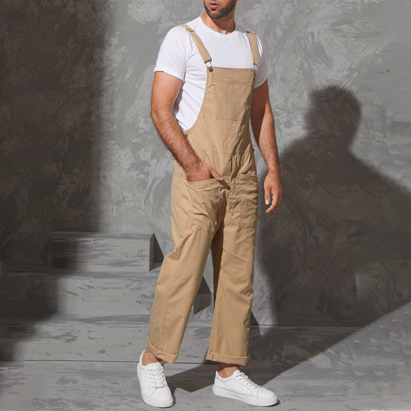 kathedraal Kudde woestenij Men's Joggers Overalls Trousers Pocket Solid Color Breathable Soft Cas