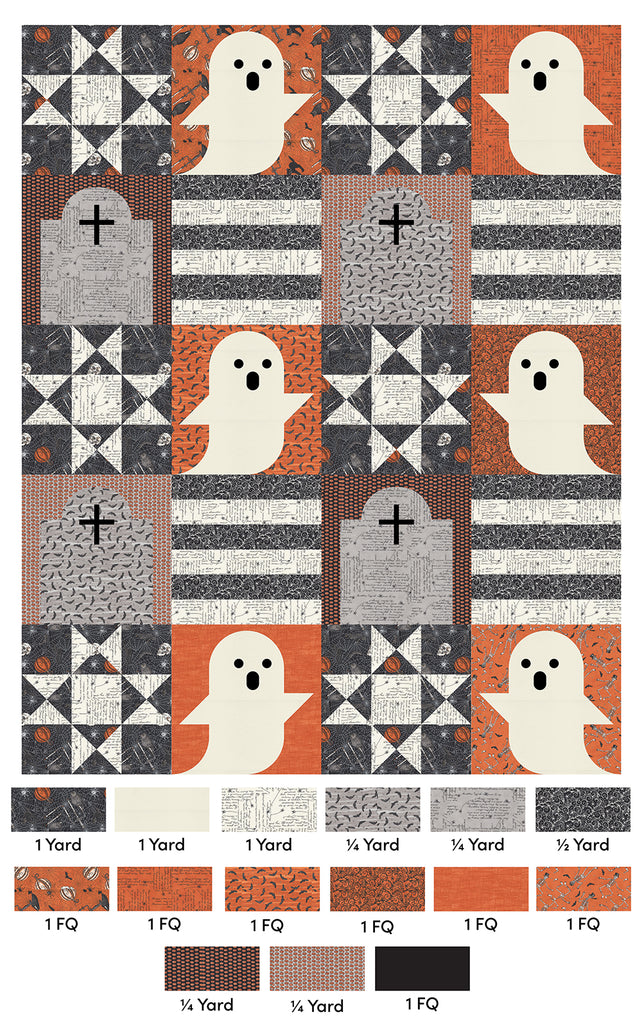 Ghost in the Graveyard Moda Mockup Ghostly Greetings by Deb Strain