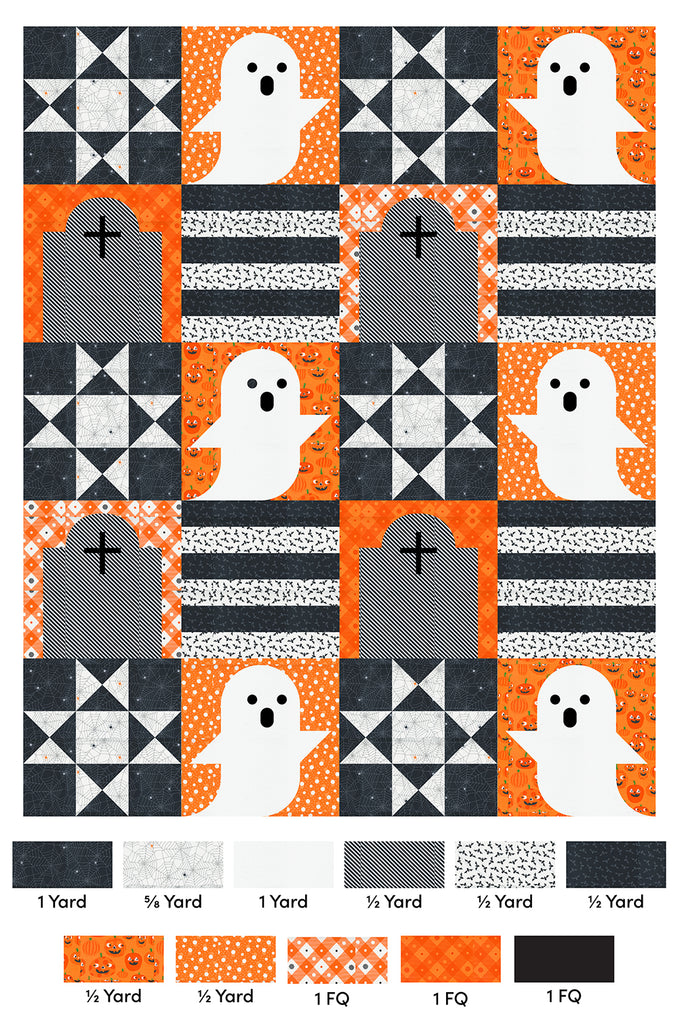 Ghost in the Graveyard Moda Mockup Too Cute to Spook by Me and My Sister Designs