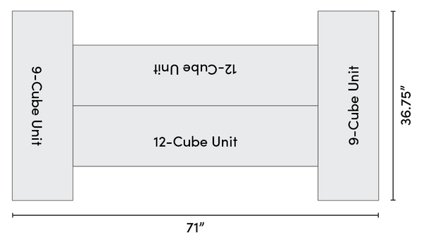 cube storage layout diagram