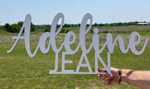 Wooden Name Sign - shopdustyrosedesigns