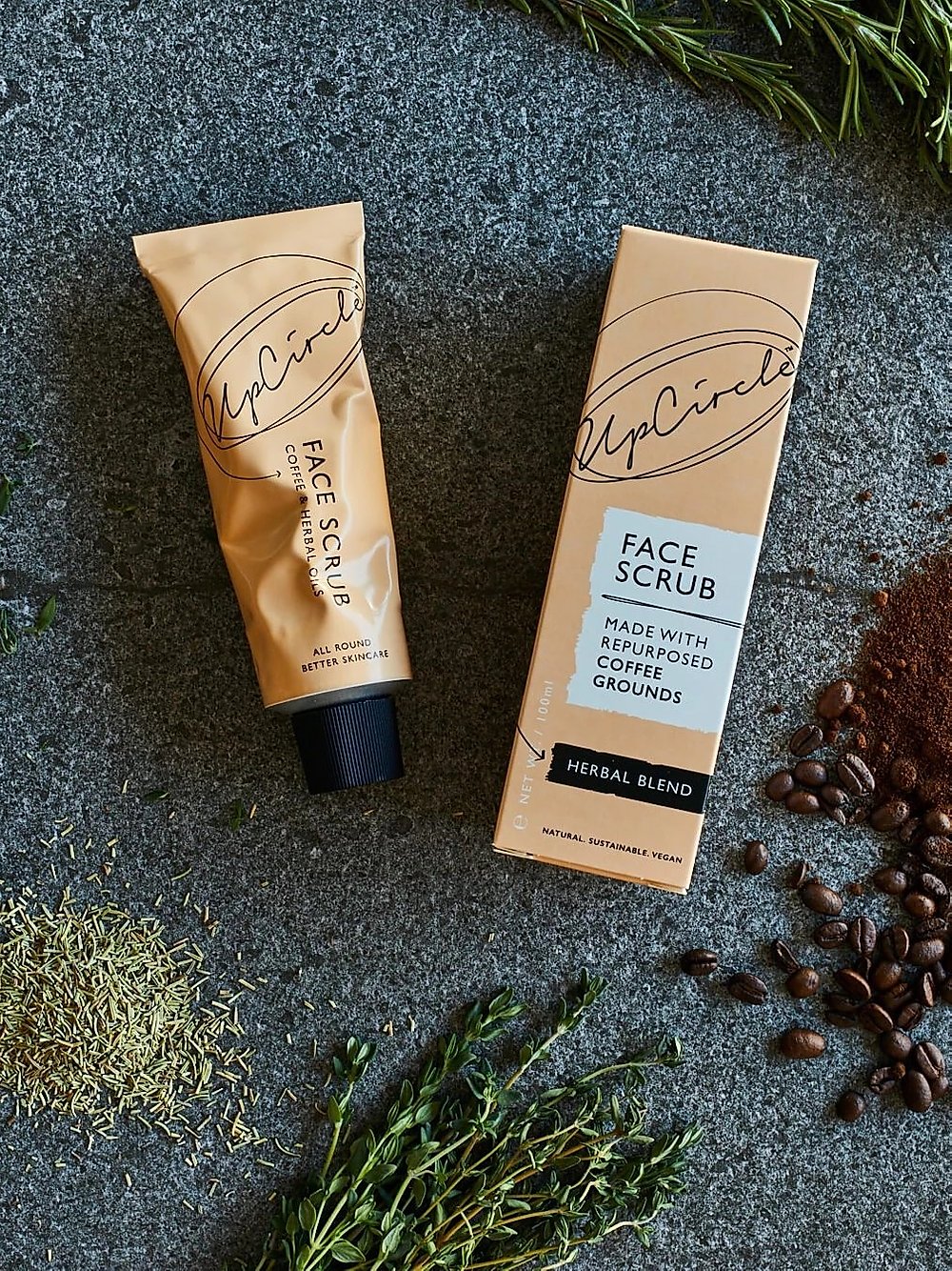 UpCircle Coffee Face Scrub Herbal – Be Kind Beauty & Homeware
