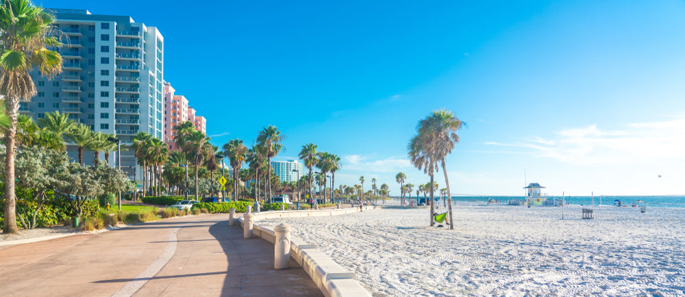 Clearwater Beach, Florida. Morning day at the beach