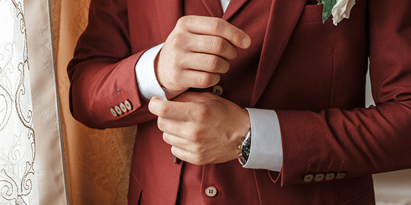 Wear a Burgundy Suit for Weddings | Emensuits