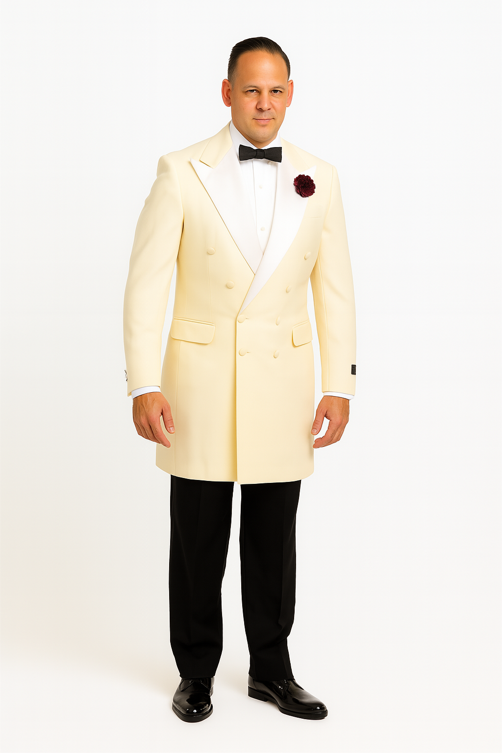 "Mens Designer Traditional Shawl Dinner Suit Jacket in Ivory"