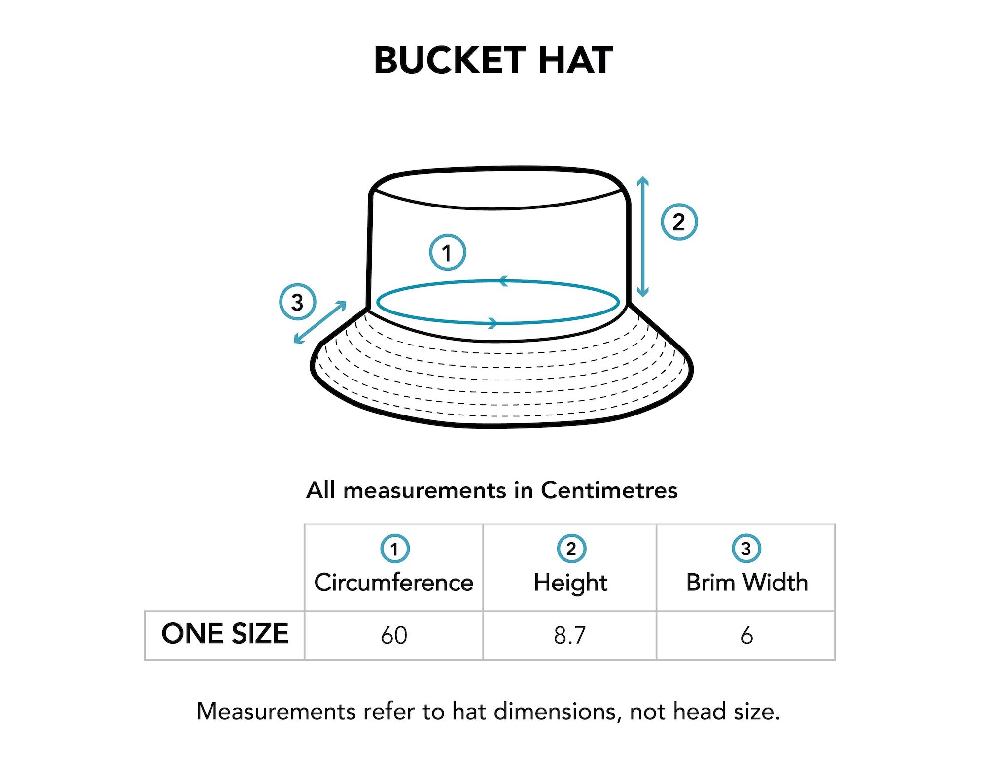 Bucket Hat Size Chart – Island Style Clothing