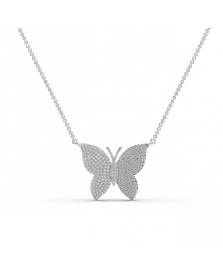 Hallmark Fine Jewelry Social Butterfly Pendant in Sterling Silver and