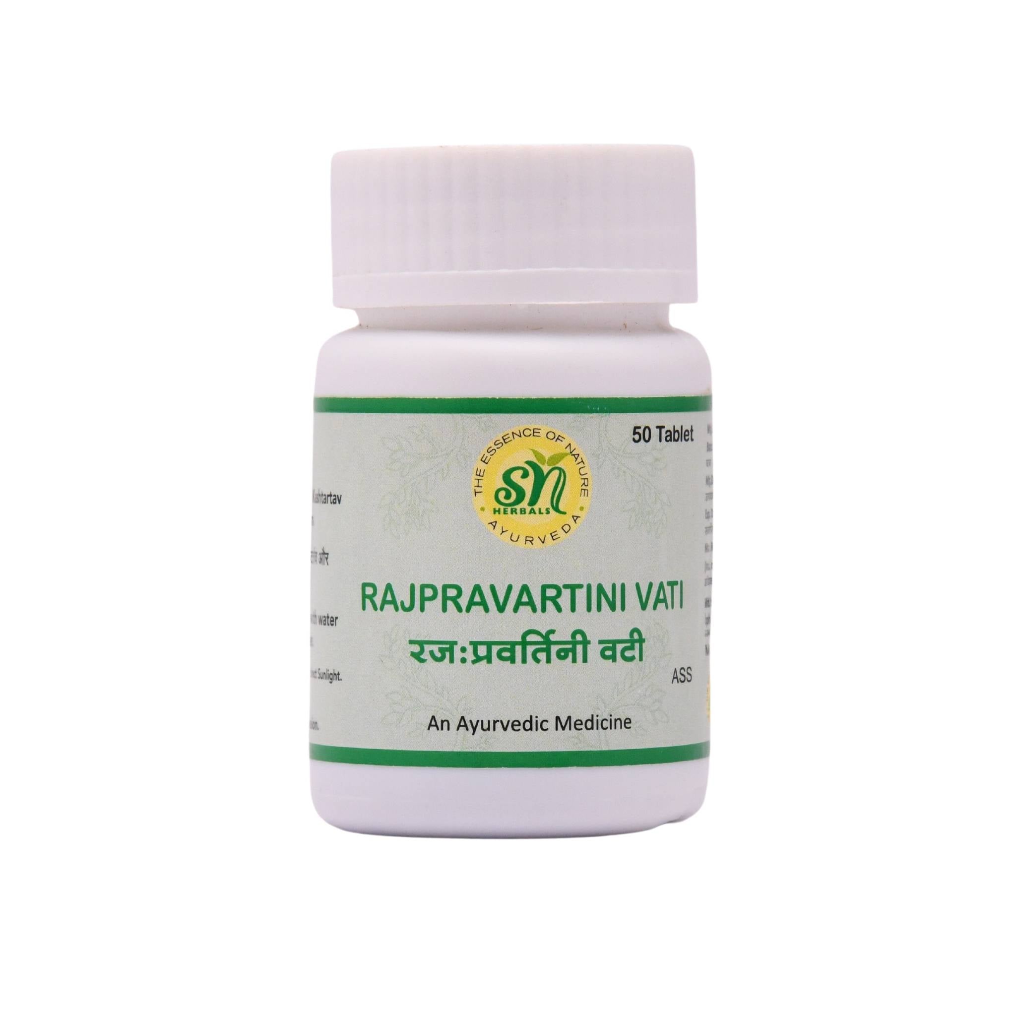 RAJPRAVARTANI VATI Bottle of  50 QTY