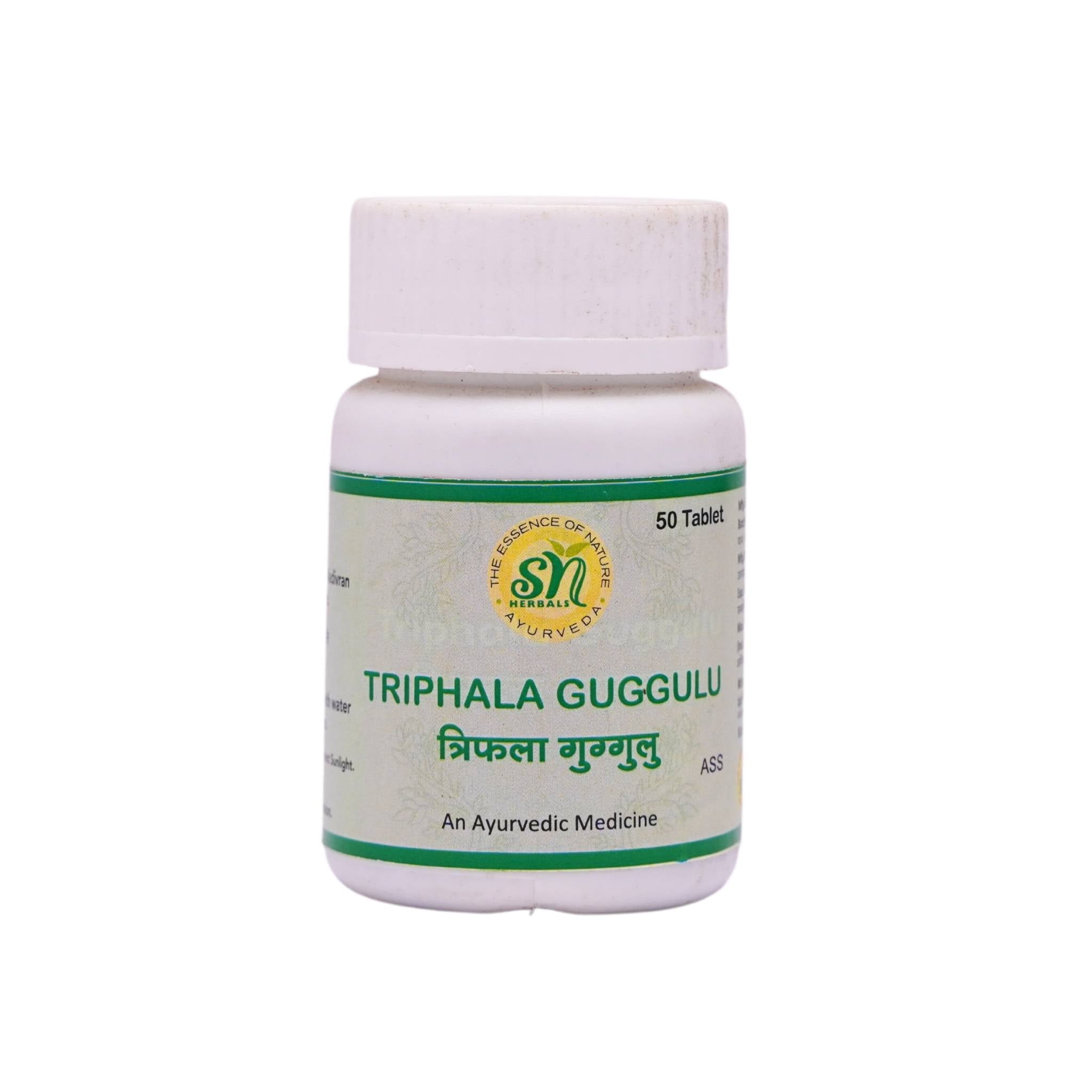 TRIPHALA GUGGULU Bottle of  50 QTY