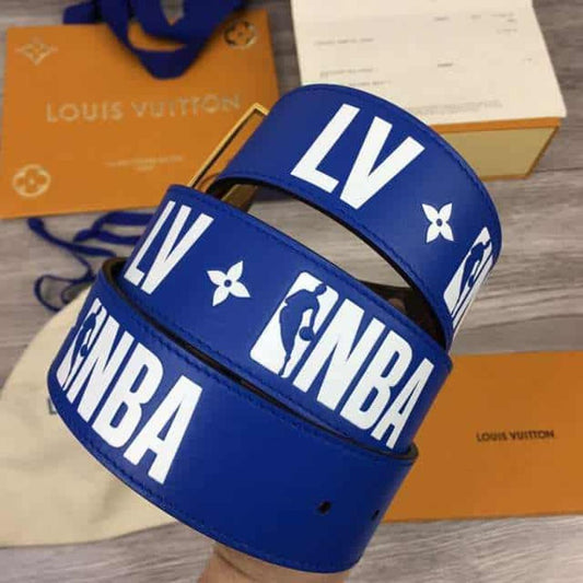 LOUIS VUITTON X NBA 3 STEPS 40MM REVERSIBLE MONOGRAM CANVAS BELT