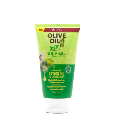 ORS Olive Oil Fix-It Multi-Use Liquifix Spritz Gel with Castor Oil, For Wigs  & Weaves, 7 oz 