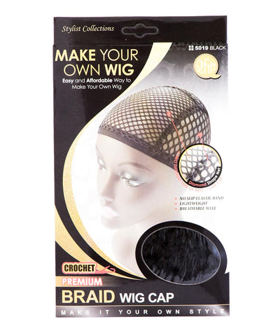 Qfitt Side Parting U-Part Wig Cap - 5014 Blk