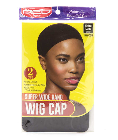 Red by Kiss Stocking HD Invisible Wig Cap 2pcs - Black