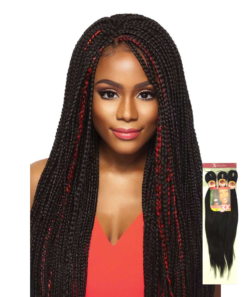 Outre X-Pression 3X Pre-Stretched Ultra Braid 52" - Cloré Beauty product image