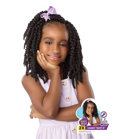 Sensationnel Lulu Mini Kids 2x Crochet Braid - Candy Twist 8 2