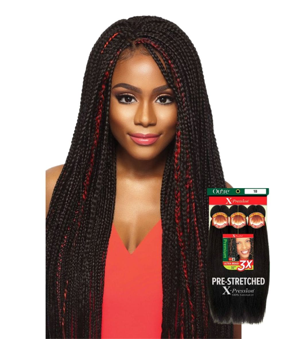 Outre X-Pression 3X Pre-Stretched Ultra Braid 32" - Cloré Beauty product image